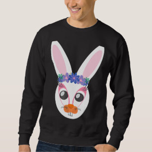 Miss Bunny Smart Cute Birthday Easter Christmas Wo Sweatshirt