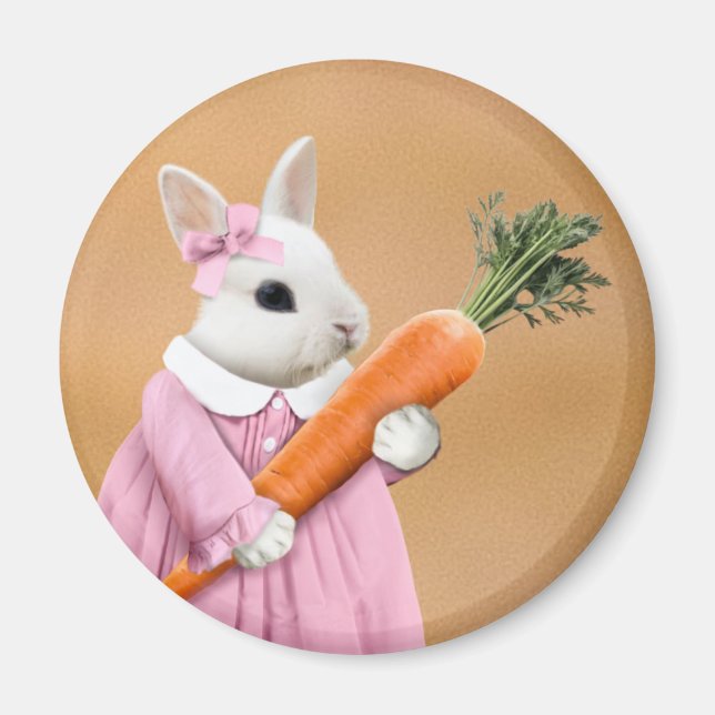 Miss Bunny's Carrot Magnet (Front)