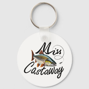 Miss Castaway Rainbow Trout Key Ring