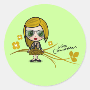 "Miss Cosmopolitan" Stickers