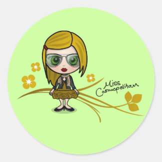 "Miss Cosmopolitan" Stickers