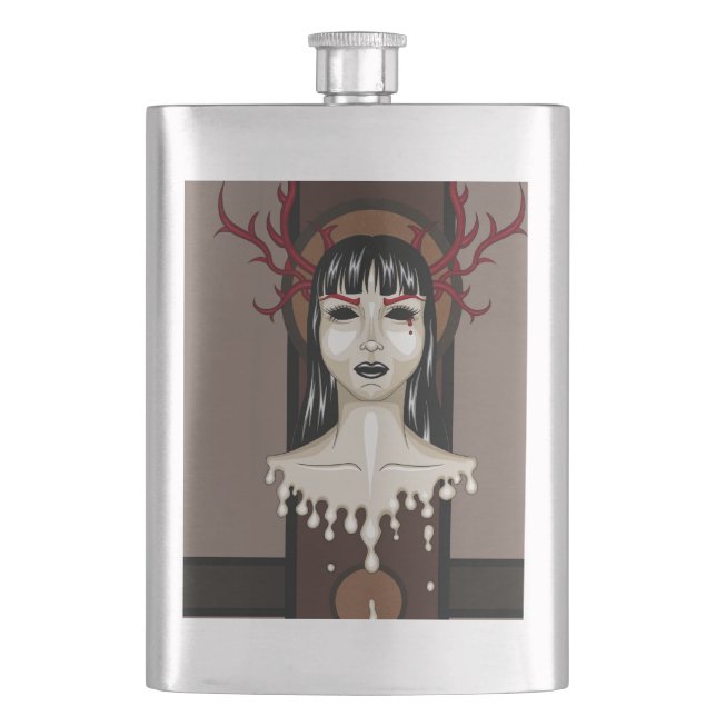 Miss D. Hip Flask (Front)