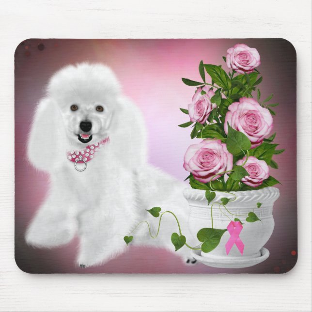 Miss Elegant Poodle   Mousepad (Front)