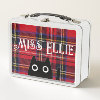 Miss Ellie and Cat White Lunchbox