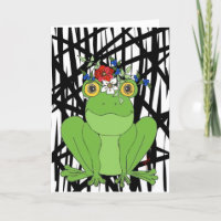 Miss Froggy Birthday Card for a friend!