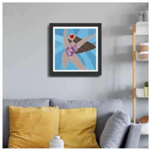 Miss Gigi Beach Babe Swimsuit Model Glam Art Photo Print