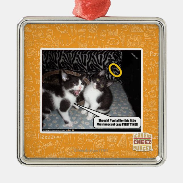 Miss Innocent Metal Tree Decoration (Front)