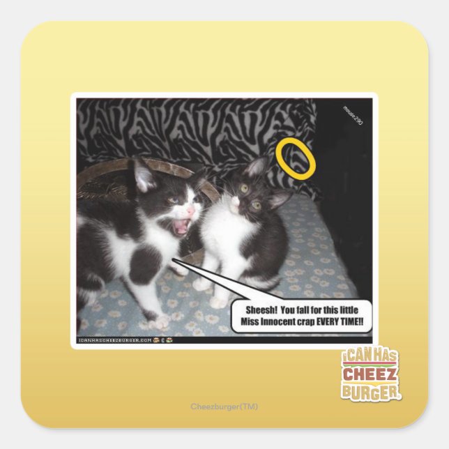 Miss Innocent Square Sticker (Front)