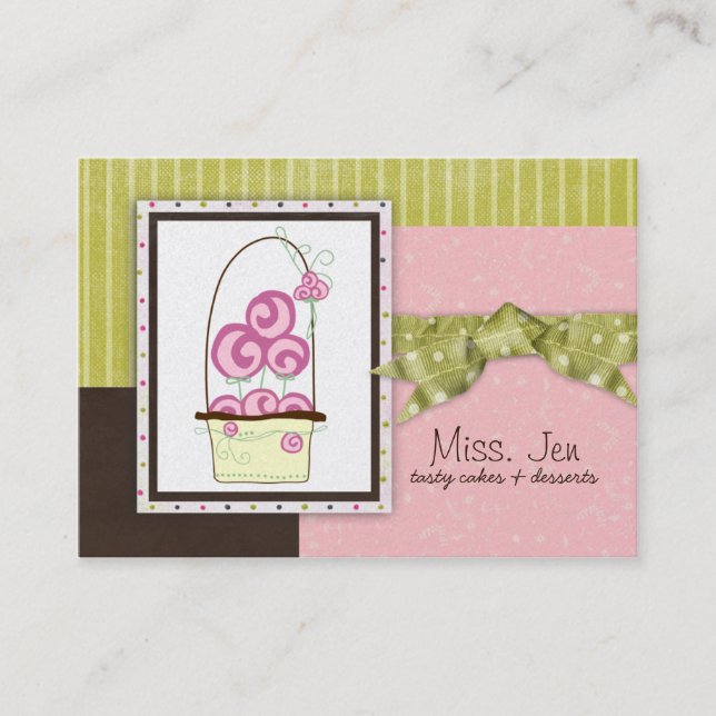 Miss. Jen Candy Chubby Business Cards (Front)