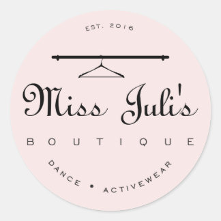 Miss Juli Round Sticker, Glossy Classic Round Sticker