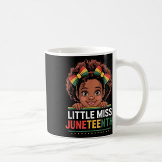 Miss Juneteenth Freedom Black American African Gir Coffee Mug