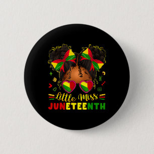 Miss Juneteenth Freedom Black American African Tod 6 Cm Round Badge