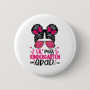Miss Kindergarten Grad Graduation Graduated Girls 6 Cm Round Badge