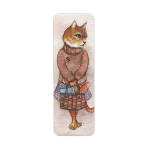 Miss Kitty Return Address Label