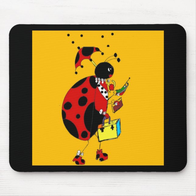Miss Ladybug Mouse Pad (Front)