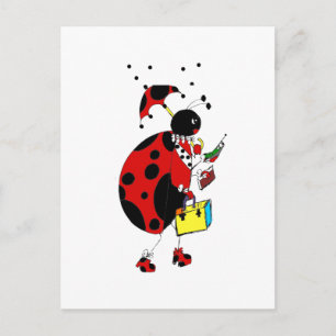 Miss Ladybug Postcard