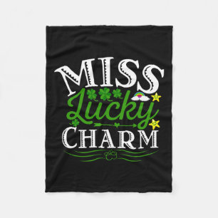 Miss Lucky Charm Fleece Blanket