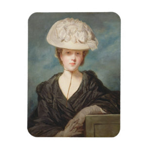 Miss Mary Hickey, 1770 (oil on canvas) Magnet