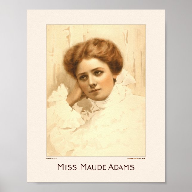 Miss Maude Adams Poster (Front)