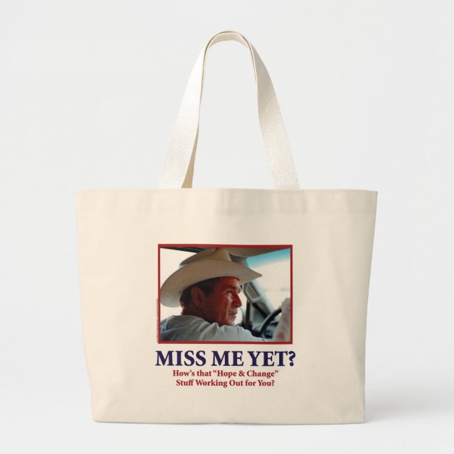 Miss Me Yet? Large Tote Bag (Front)