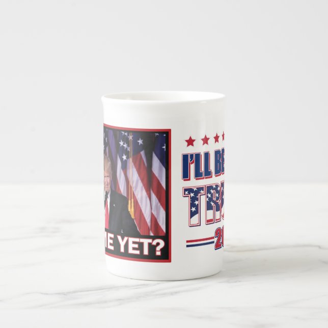 Miss Me Yet - President Trump Bone China Mug (Front)