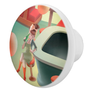 Miss Meow – Late Night Bar Series Ceramic Knob