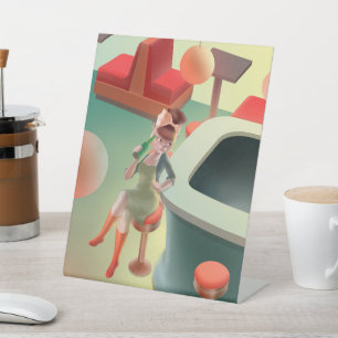 Miss Meow – Late Night Bar Series Pedestal Sign