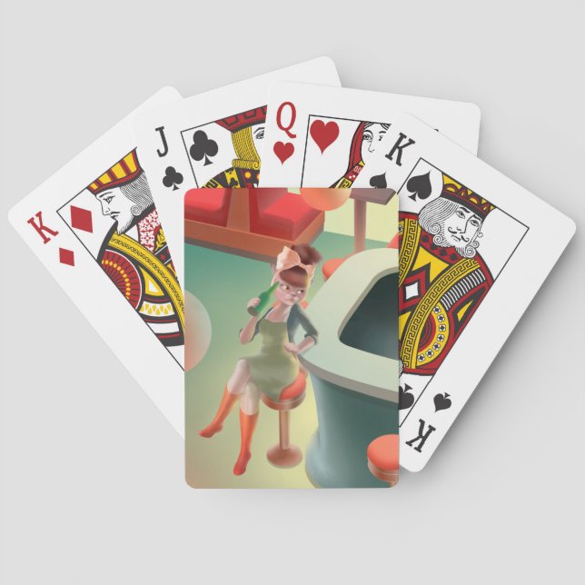 Miss Meow – Late Night Bar Series Playing Cards (Back)