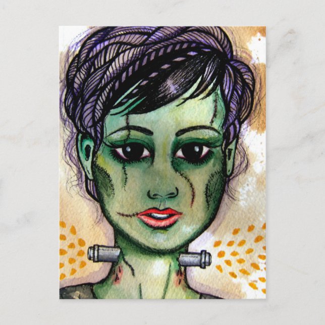 Miss Monster Postcard (Front)