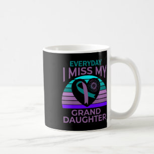 Miss My Granddaughter Heart Suicide Awareness Gran Coffee Mug