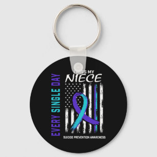 Miss My Niece Suicide Awareness Prevention America Key Ring