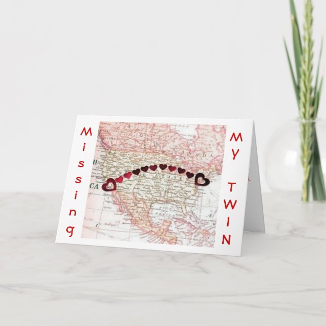 MISS MY *TWIN* THE REASON CHRISTMAS IS SPECIAL HOLIDAY CARD (Front)