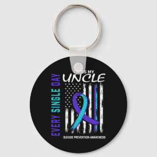 Miss My Uncle Suicide Awareness Prevention America Key Ring