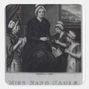 Miss Nano Nagle, 1809 Square Sticker