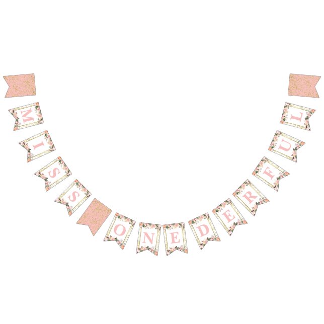 Miss ONEderful First Birthday Banner (All)