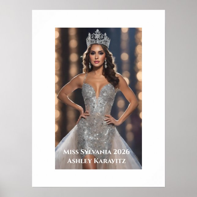 Miss Pageant Personal Portrait Poster (Front)