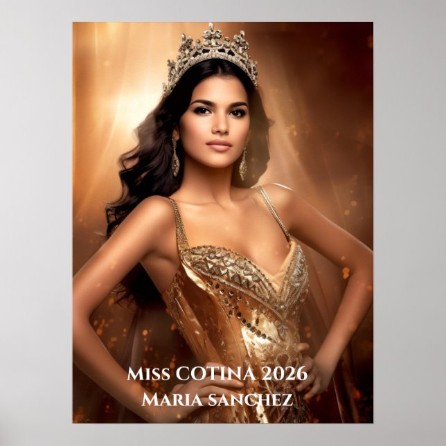 Miss Pageant Personal Portrait Poster (Front)