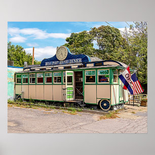 Miss Port Henry Diner, Port Henry, New York Poster