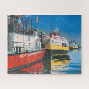 Miss Portland Fireboat and Casco Bay Ferries Jigsaw Puzzle