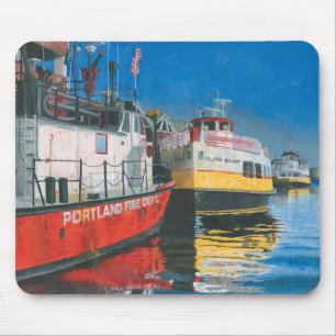 Miss Portland Fireboat and Casco Bay Ferries Mouse Pad