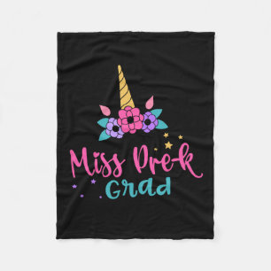 Miss Pre-k Grad Preschool Graduation Girls Kids Fleece Blanket