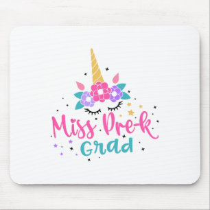 Miss Pre-k Grad Preschool Graduation Girls Kids Mouse Pad