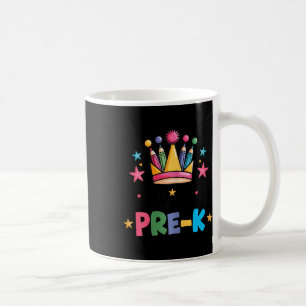 Miss Pre-k Pencils Crown Cute Back To School First Coffee Mug