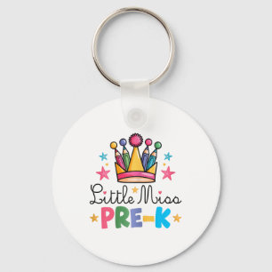 Miss Pre-k Pencils Crown Cute Ck To School First D Key Ring