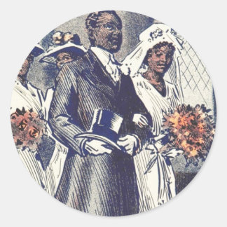 Miss Samantha Johnson's Wedding Classic Round Sticker