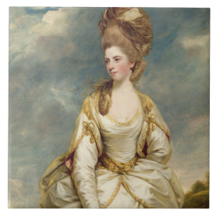 Miss Sarah Campbell, 1777-78 (oil on canvas) Ceramic Tile