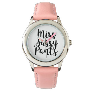 MISS SASSY PANTS (PINK BAND) WATCH