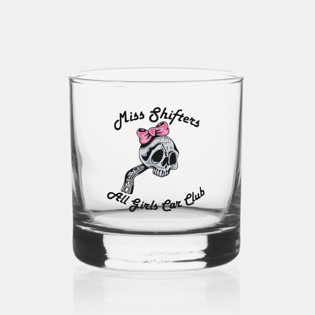 Miss Shifters Whiskey Glasses (Front)