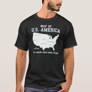 Miss South Carolina Map of US America T-Shirt
