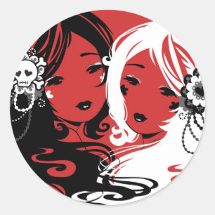 Miss Sugar and Miss Cyanide Stickers